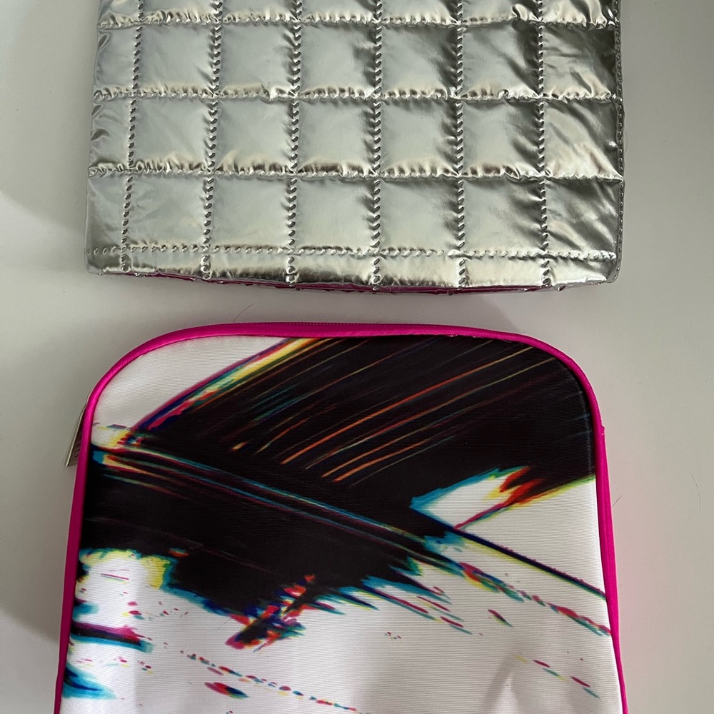 Brand New Clinique Silver and Multicolor Cosmetic Bags - Picture 2 of 5